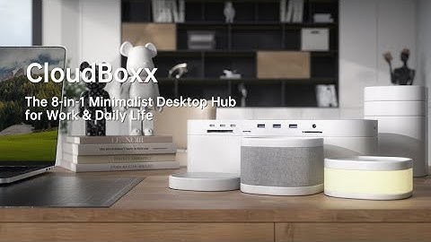 Cloudboxx 8 In 1 Minimalist Desk Hub For Work & Daily Life - Minimal And Moody Desk Setup