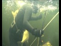 Подводная охота в феврале на Волге  .avi