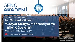 Arş Gör İsmail Kaplan Sosyal Medya Mahremiyet Ve Bilgi Güvenliği