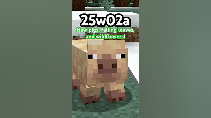 New Pigs, Crunchy Leaves, and Wildflowers! Snapshot 25w02a