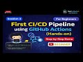 Start with Easy Demo of Github Action CI/CD Pipeline
