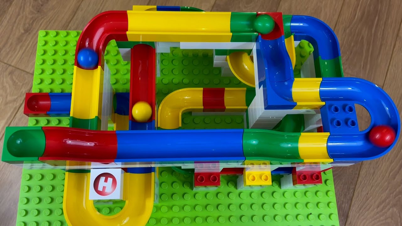 Hubelino Marble Run Race ASMR ☆ Marble Run Rolling Colorful Ball YouTube