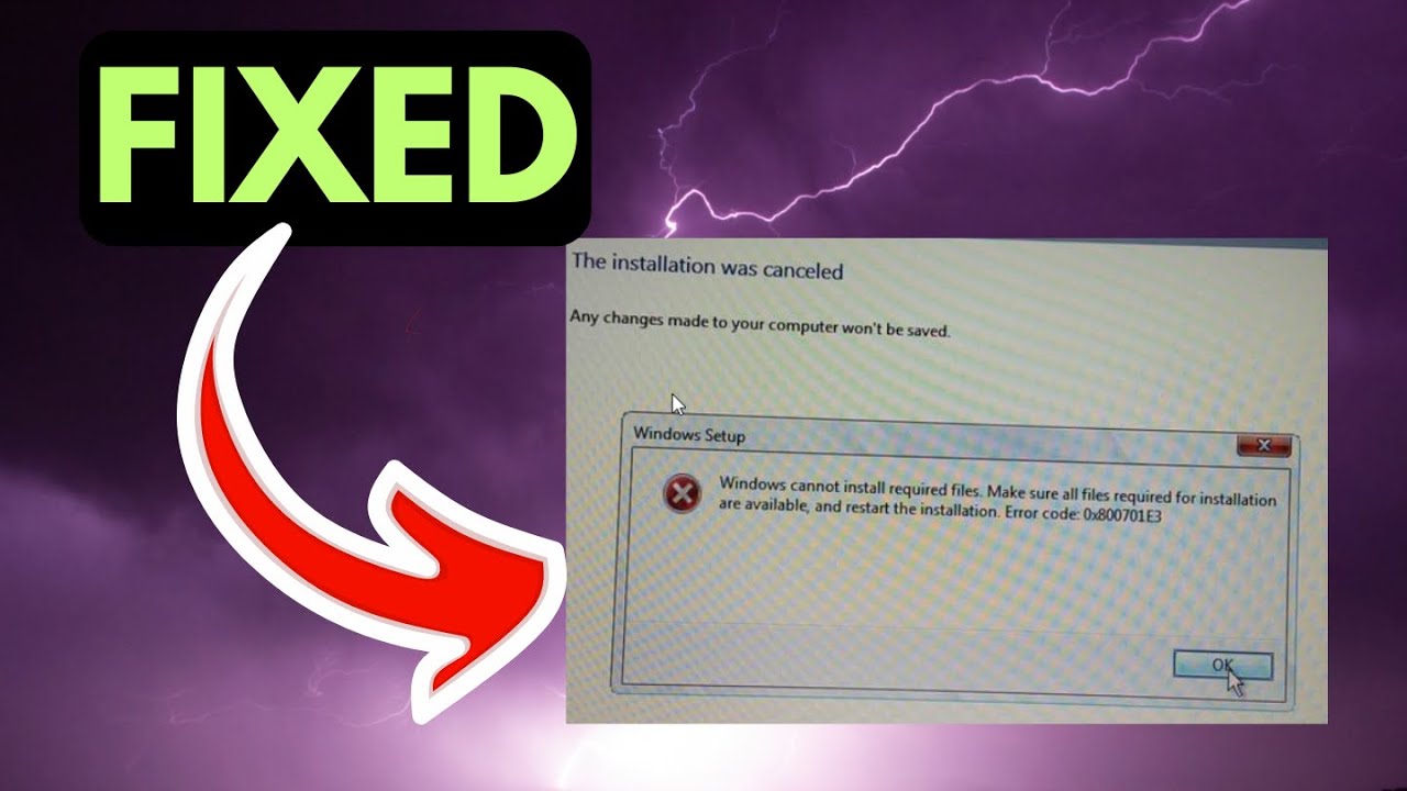 Error 0x800701e3 on Windows 11 FIXED - YouTube