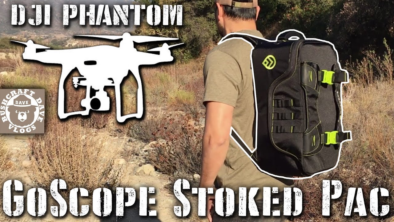 GoScope STOKED PAC: DJI Phantom Drone Backpack w/ Molle Webbing