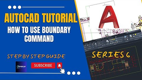 How to use Boundary Command effectively | Autocad for Beginner