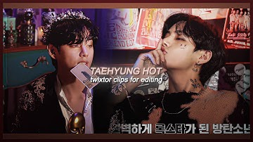 TAEHYUNG - hot twixtor clips for editing (4K)