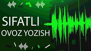 🔊STRIMDA SIFATLI OVOZ YOZISH//2021