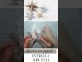 Como realizar estrellas de navidad de 8 puntas en papel para el arbol | Lluna Nova Scrap