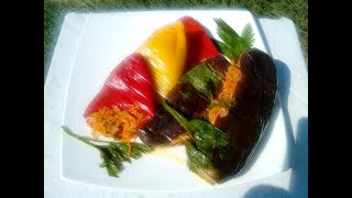 картинка: Перец фаршированный квашеный+баклажаны.
