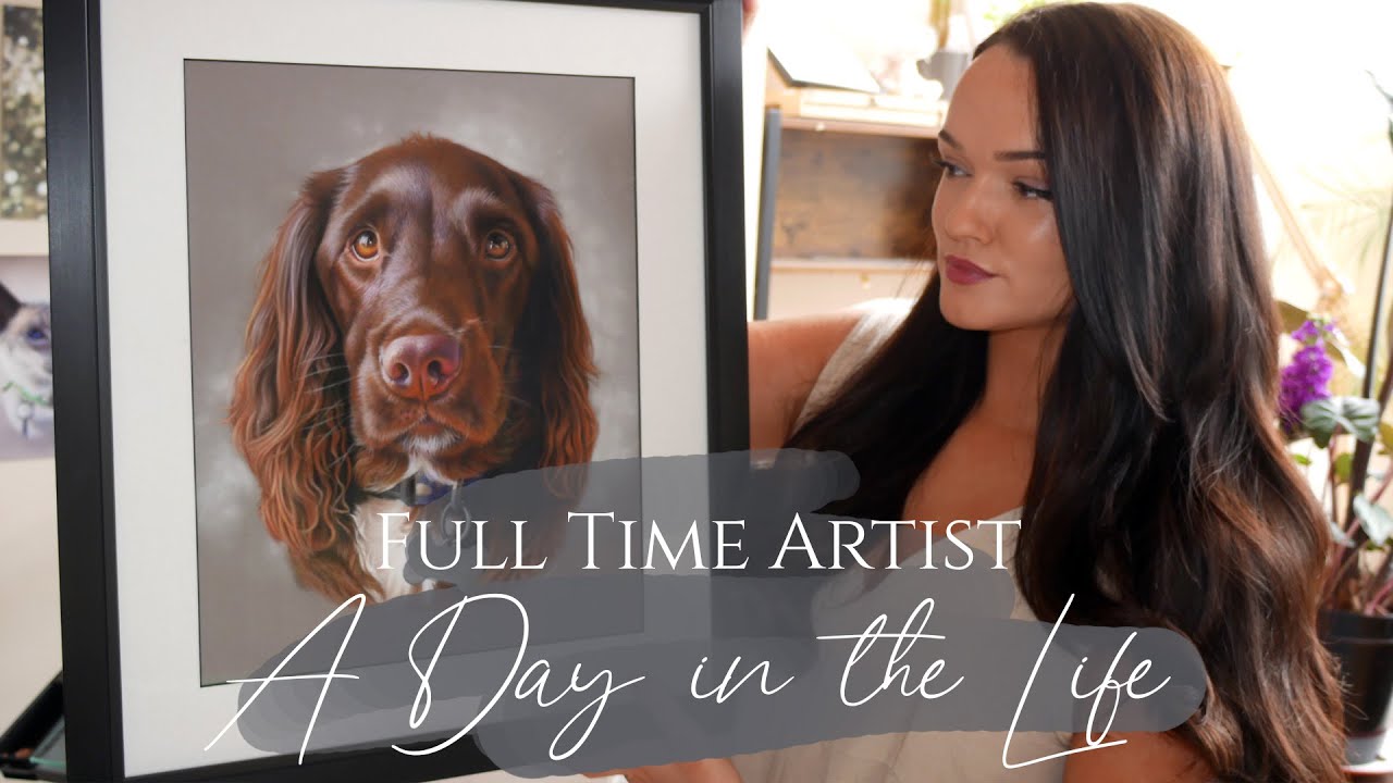 A Day in the Life of a Full Time Commissions Artist - YouTube