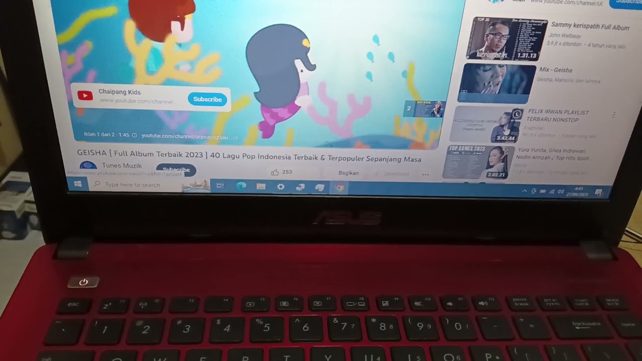 Tes mainboard Asus X450C Core i3 Nvidia GT720 pesanan sdr Joe kota Medan