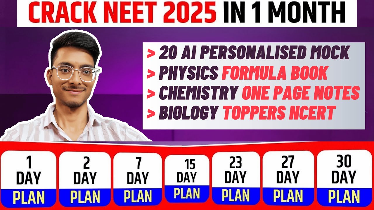 0 to 500+ Marks Effective Roadmap for NEET 2025🔥🕙| LAST 30 Days For ...