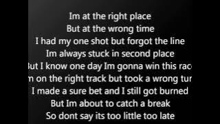 Faber Drive ft. Pierre Bouvier Too Little Too late Lyrics