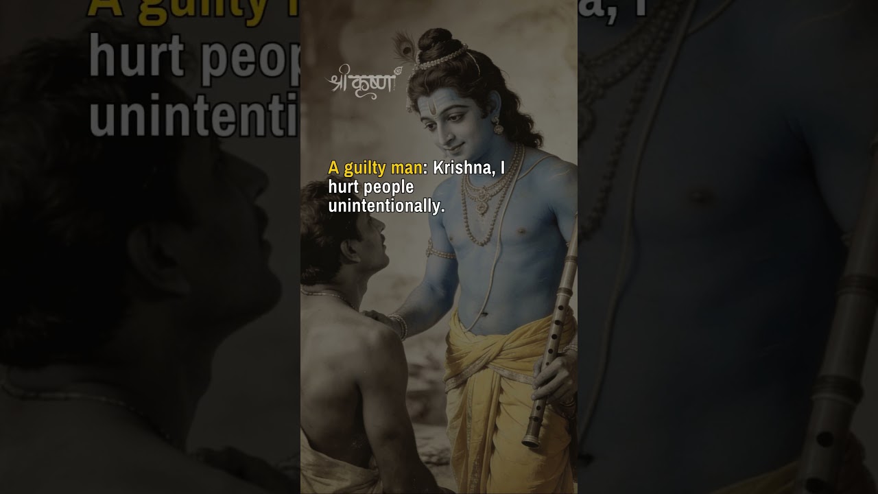 ⚖️ Guilt vs Growth | Krishna&rsquo;s Lesson 🪔 #shorts #krishna #wisdom