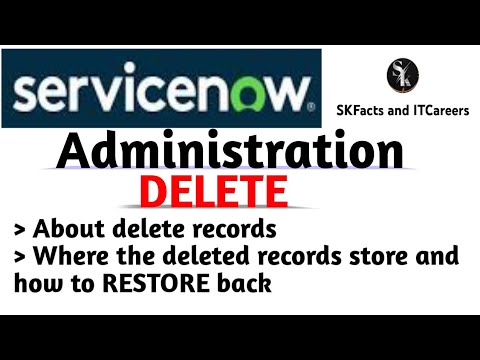 Servicenow Administration || Deleted Records ||