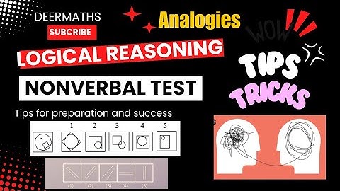 54: Non Verbal Analogies Explained DeerMaths #Analogy #maths