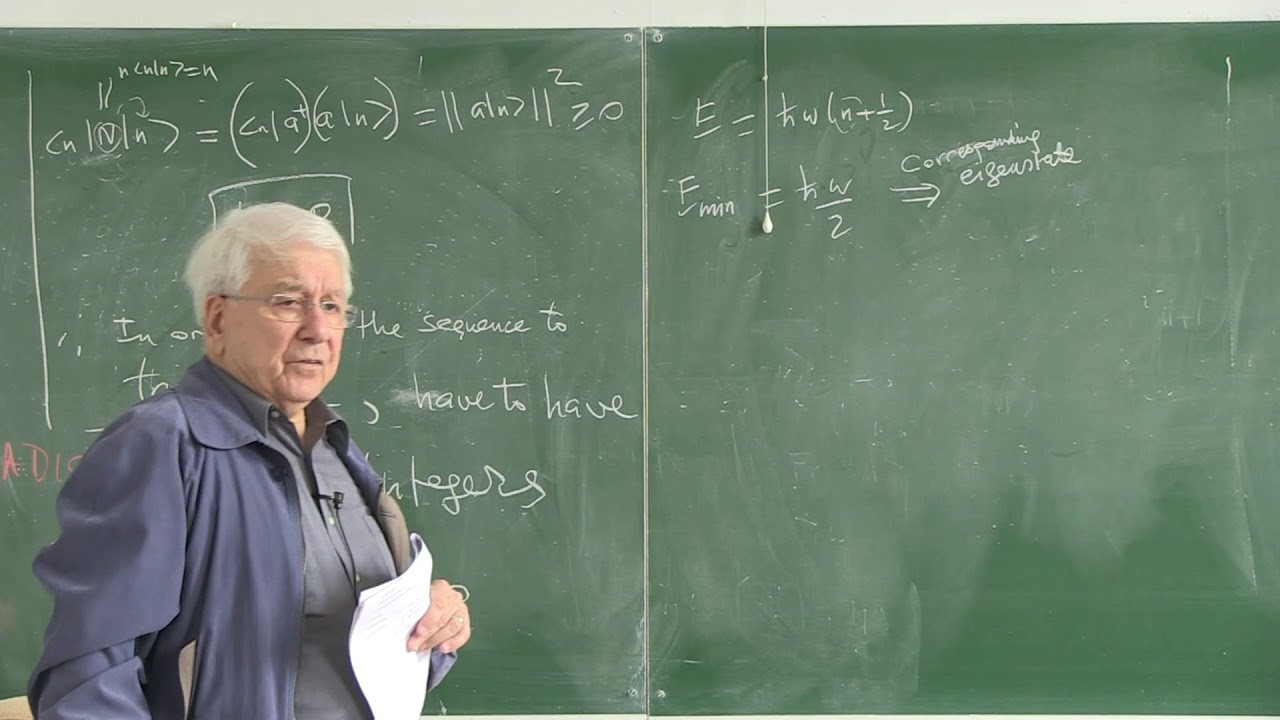 Quantum Mechanics 1 - Week 9 | Lecture 2 - YouTube