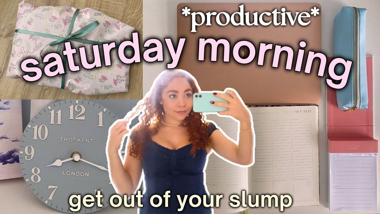 how to have a PRODUCTIVE Saturday morning🌸habit building & task ...