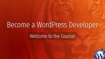 Introduction video Welcome to the course! become a Wordpress developer