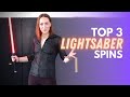Top 3 lightsaber spins  michelle c smith easy