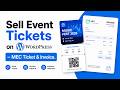 Sell Event Tickets on WordPress – MEC Ticket &amp; Invoice Addon 🥇