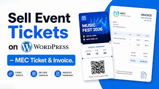 Sell Event Tickets on WordPress – MEC Ticket & Invoice ⭐ (recommended)