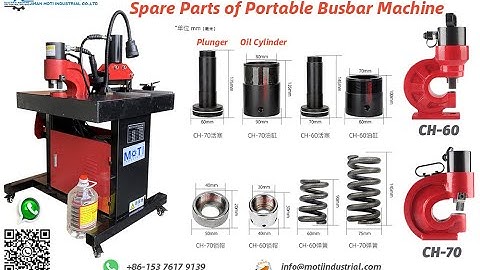 Replace Springs and Sealing Ring of Portable Busbar Machine / 3 in 1 busbar processing machine