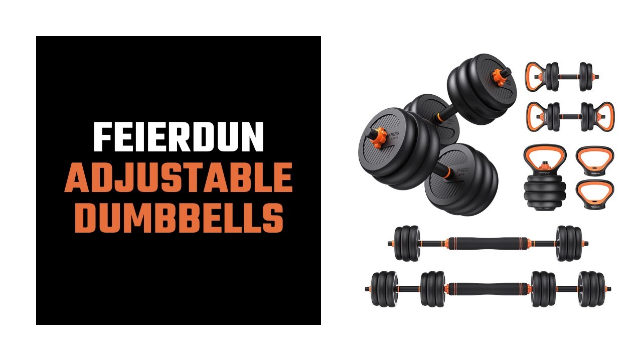 FEIERDUN Adjustable Dumbbells, 40/60/90lbs Free Weight Set With 4 Modes - View #8