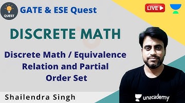 Equivalence Relation and Partial Order Set | Discrete Math | DSA | GATE 2021 | Shailendra