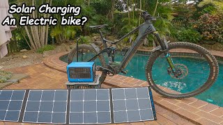 Is it possible to charge an E bike with a Portable Power station? Bluetti EB55