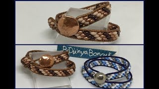 Öğretici Video-Twin Boncukla Wrap Bileklik Yapımı-Make a Wrap Bracelet with Twin Beads