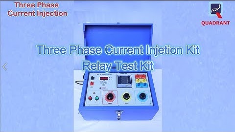 3 Phase Secondary Injection Kit / Relay Test Kit (QRTK-3)
