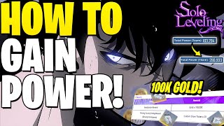 DO THIS NOW! **100K FREE GOLD** + HOW TO INCREASE TOTAL POWER! | Solo Leveling: ARISE
