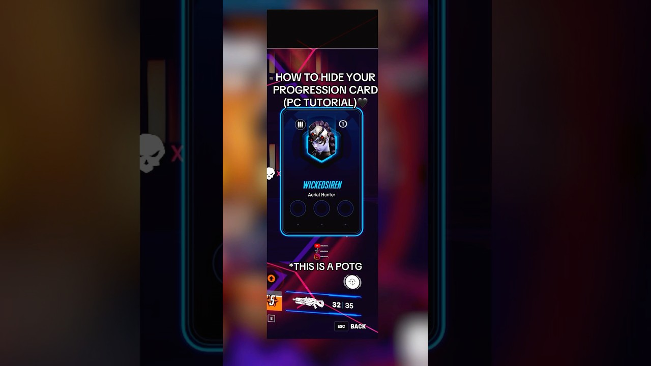 How to hide the new hero progression (PC tutorial)🖤 