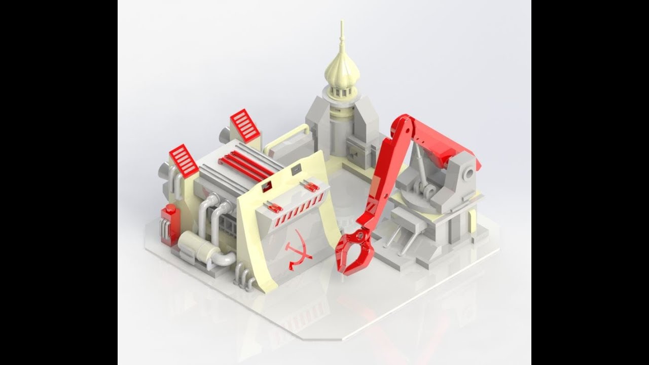 red alert 2 soviet construction yard modeling by SolidWorks2020 sp0；my ...