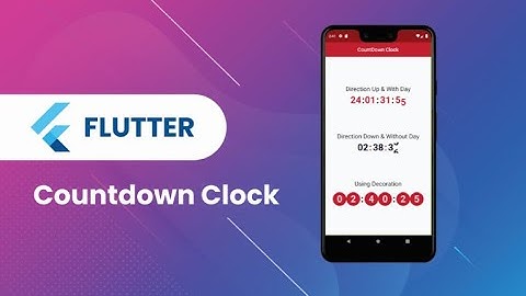 Flutter Widget | 80 | Countdown Clock Useful Widget in Flutter App | Speed Code