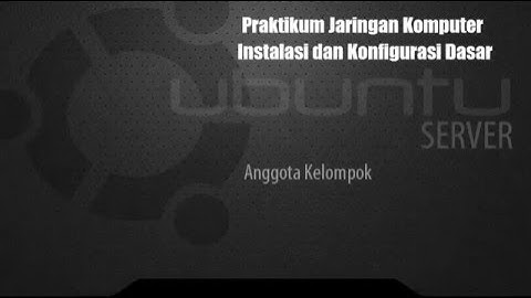 Instalasi dan Konfigurasi Ubuntu Server dengan Virtualbox