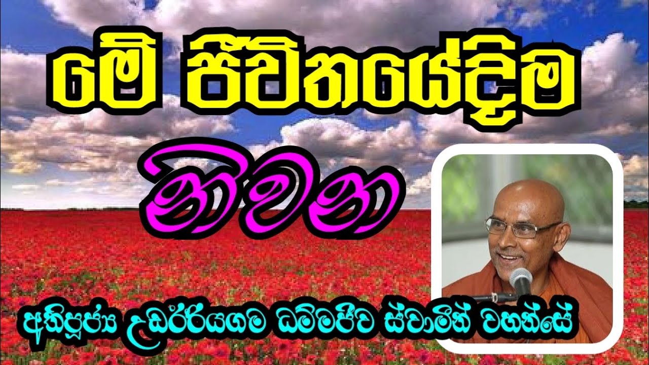 මේ ජීවිතයේදීම නිවන | Most Ven.Udairiyagama Dhammajeewa Thero