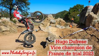 Hugo Dufrese - Vice champion de France de trial 2023