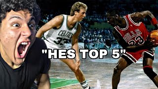 HES A GOAT! Reacting to Larry Bird Highlights
