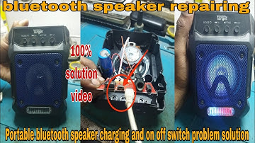 Portable bluetooth speaker charging and on off switch problem solution#vikastech #bluetoothspeaker
