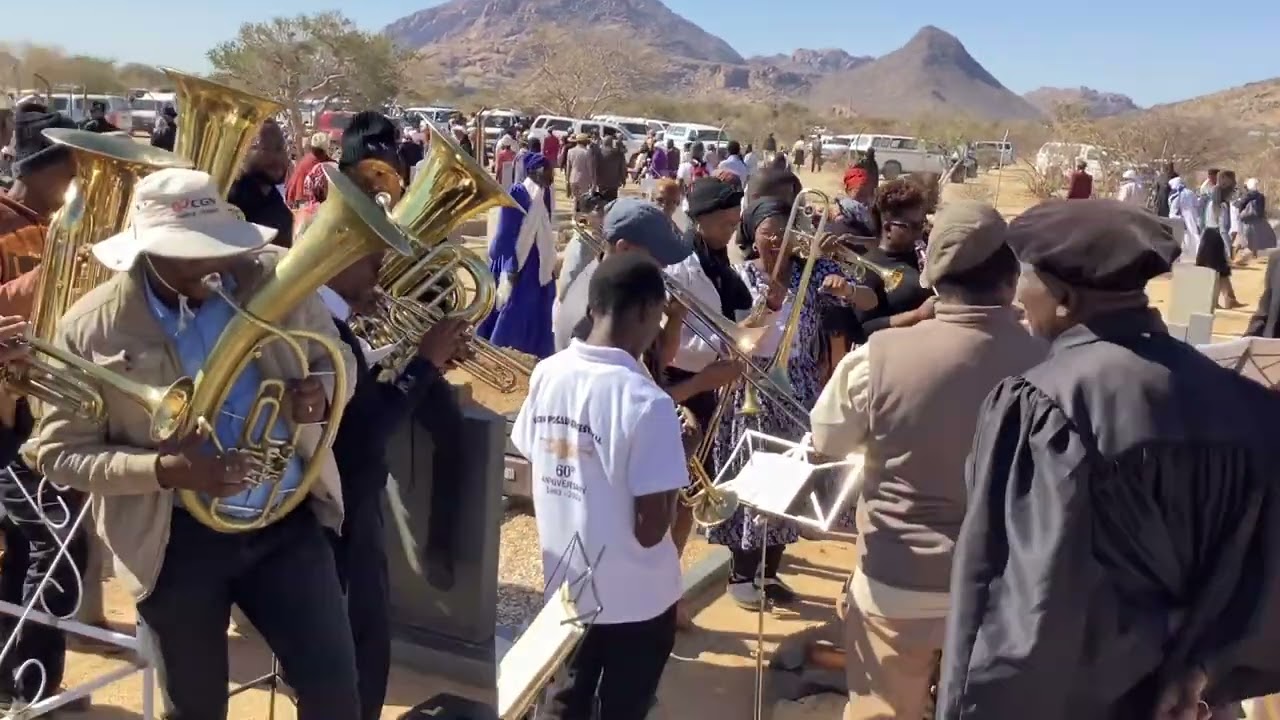 Tubusis posaunen buch 50 played by Lutheran brass in Namibia (Elob ôado or //ûb Elob #êisa as i)