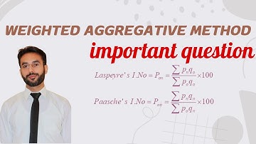 Weighted Aggregative Method | Index No | Statistics | Lec # 9 | CH # 5 | Class 11