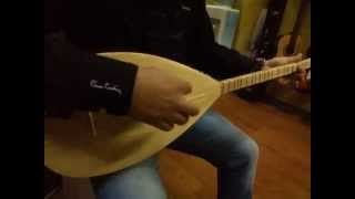 Yol Müzik Kısa Sap Çift Kafesli Pelesenk Bağlama Saz
