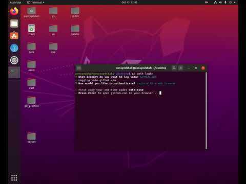 Login to GitHub using GitHub CLI | GitHub CLI | Aun Syed Shah