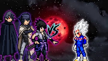 Sasuke Indra OP, Sasuke BNG V2 OP & Sasuke Last OP VS Vegeta Omni God V2 OP in Jump Force Mugen