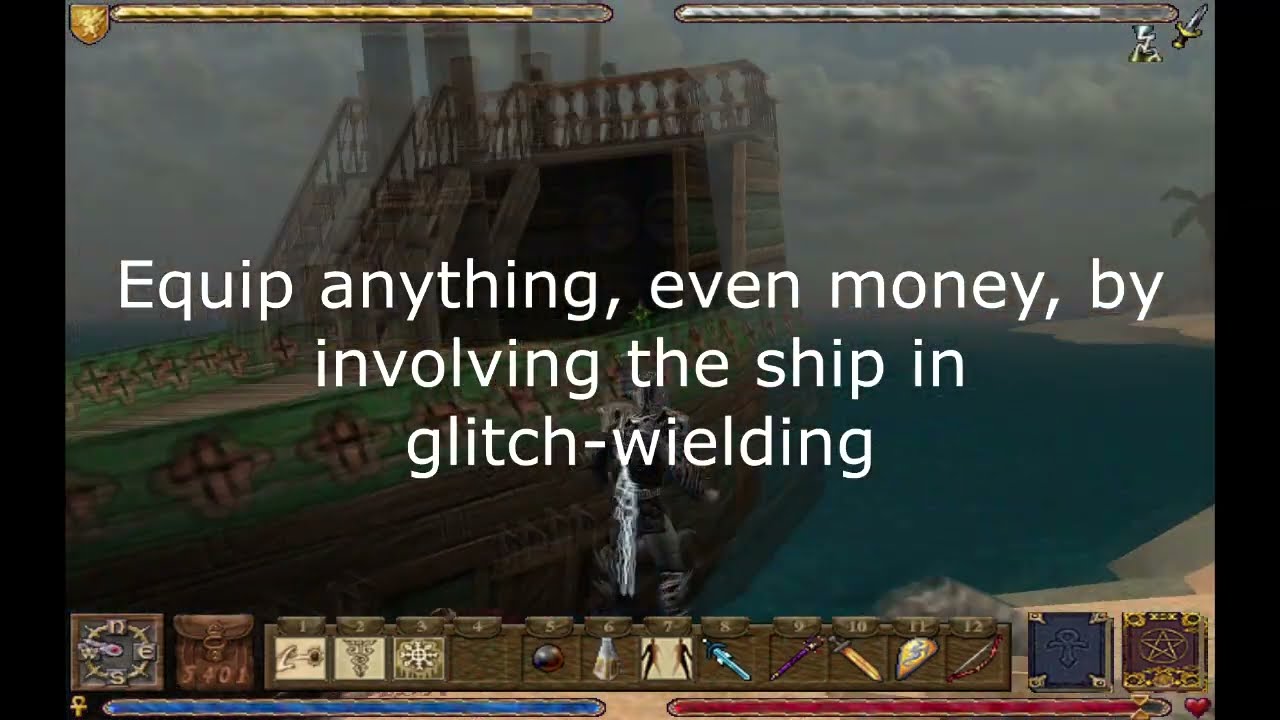 Ultima IX - Greater Trick #4: Equip ANY object, weapon, armour in ANY slot!