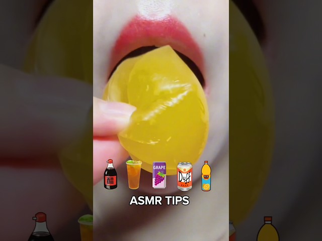 ASMR GRAPE 🍇 COLA 🥤 JUICE🍹JELLY BOBA🧋💥 JUICY POPPING BURST 😍 SATISFYING DRINK SOUNDS ✨ #shorts #asmr