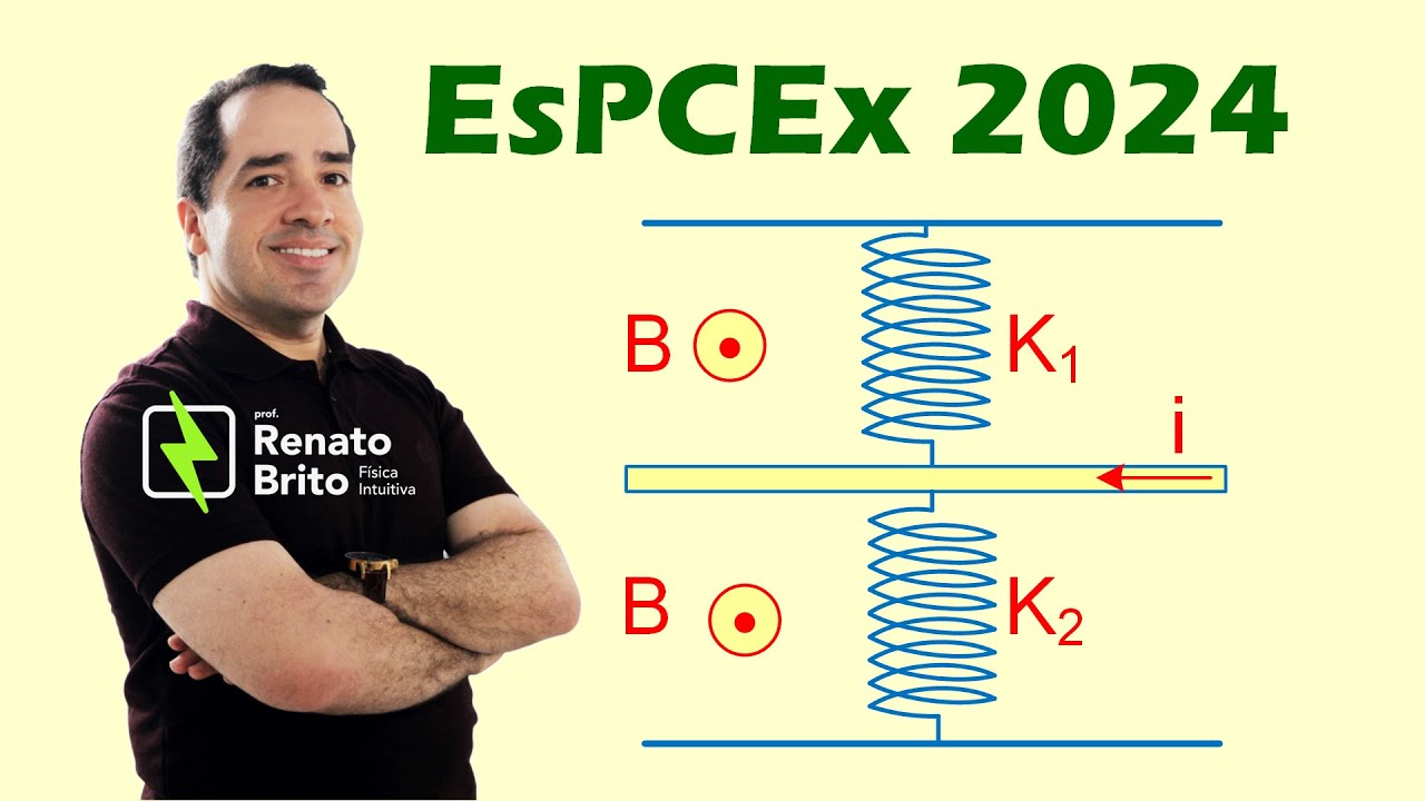 ESPCEX 2023/2024 | O desenho um representa um fio condutor retilíneo e homogêneo horizontal e de ...