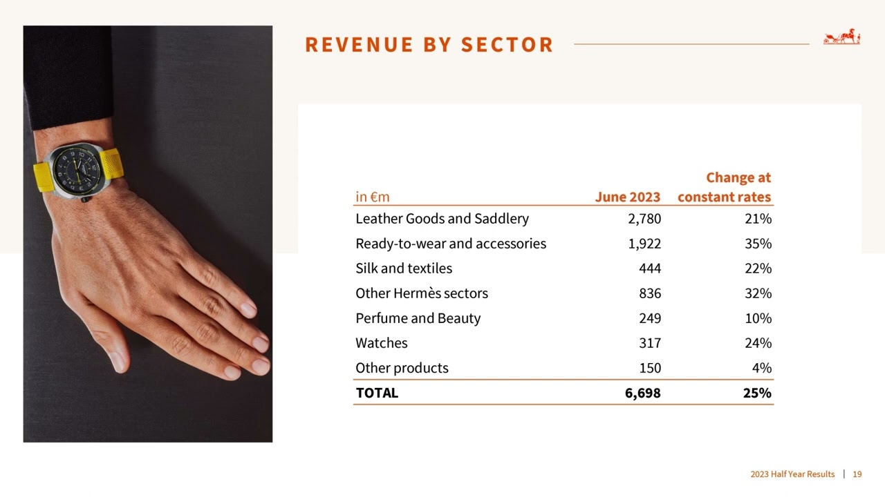 Axel Dumas (Hermès CEO) EXPLAINS GROWTH BY SEGMENT (H1 2023)